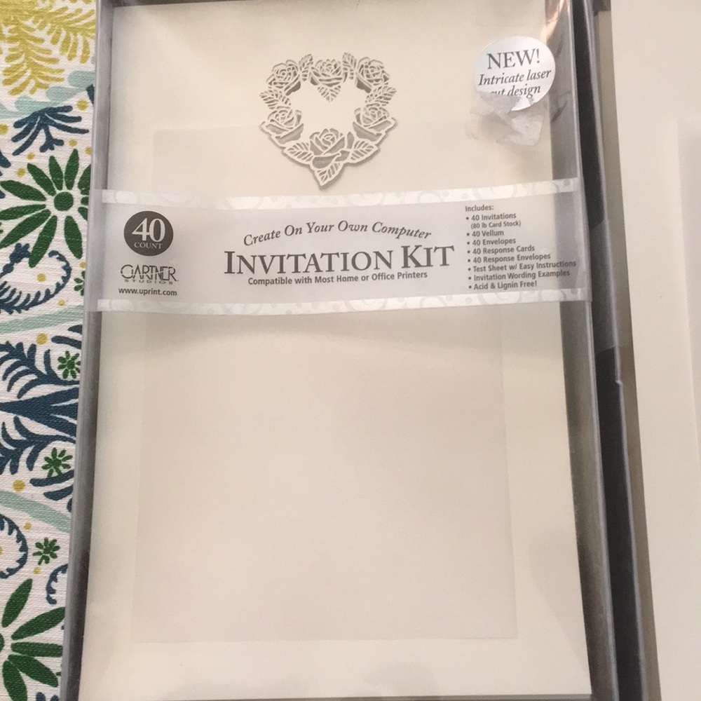 2 boxes of 40 count Invitation Kit